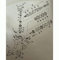 Drive Shaft Housing for Alpha One Gen II Upper - Serial Number: OD469859-OK999999 - 1991-1997 